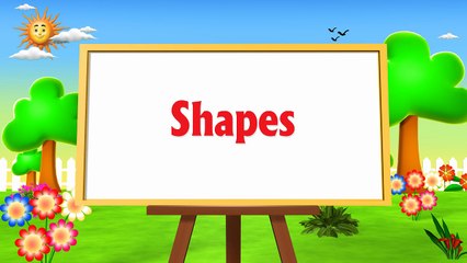 Learn Shapes For Children - 3D Animation learning shapes Song for children