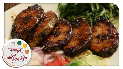 Surmai Fry | Recipe by Archana | Easy To Make Indian Style Crispy Fish Fry in Marathi