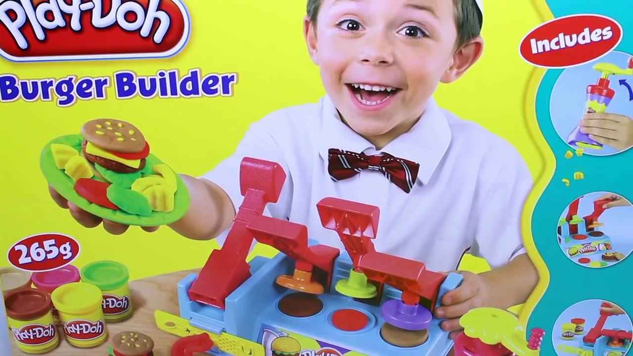 Play Doh Burger Builder Dough Burger Deli Set Play Doh Hamburger French Fries Hot Dog Playdough