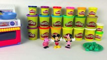 Play Doh Food Kitchen Mickey Mouse Peppa Pig Play Dough Pizza Hot Dog Playdough Fastfood Plastilina