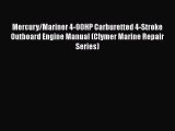 Book Mercury/Mariner 4-90HP Carburetted 4-Stroke Outboard Engine Manual (Clymer Marine Repair