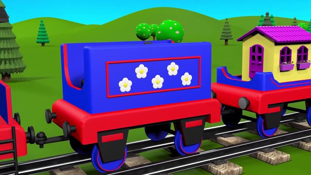 Aprende a contar del 1 al 10 con el tren Chucu-Chuu Los números en español para niños Dibujo animado