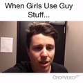 When Girls Use Guys Stuff  My GF always uses MY razor!!!! Haha  Funny Videos 2015