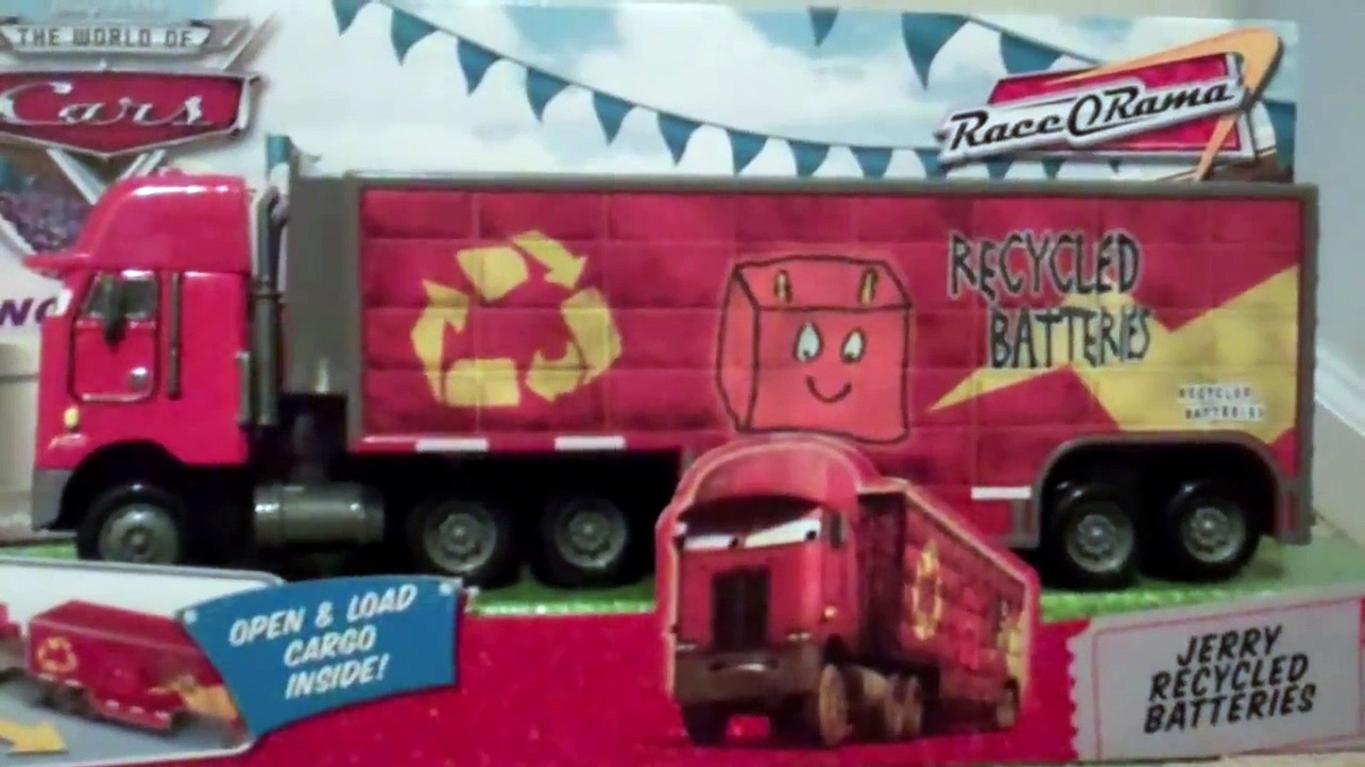 Disney Cars Peterbilt Mack Jerry Recycled Batteries Diecast Toy by