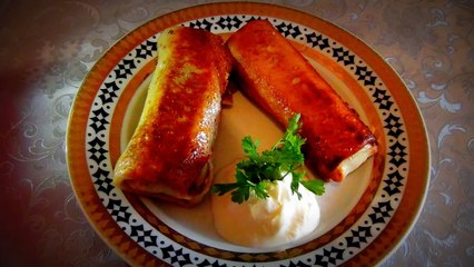 Бездрожжевые Блины с Мясным Фаршем