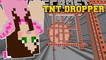 PopularMMOs PAT AND JEN Minecraft: DROPPING INTO TNT - TNT ESCAPE - Custom Map [2]