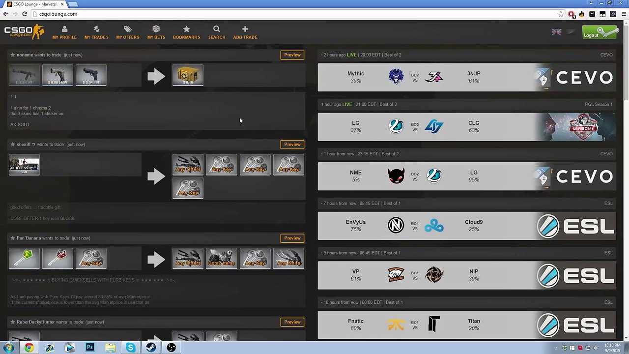 CSGO - 25$ Betting Challenge #4! Envyus vs C9, VP vs Nip, Fnatic vs Titan (CSGO Betting Predictions)