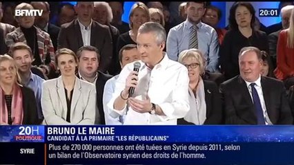 Bruno Le Maire à la primaire de la droite : "Oui, je suis candidat !"