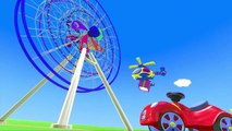 3D мультфильм для малышей: Мультик про Красную Машинку, Вертолетик и Парк Аттракционов