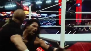 Triple H Attacks Roman Reigns - WWE Raw 22 February 2016