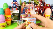 Play Doh Marvel Avengers Surprise Eggs Captain America Iron Man Toys Playdough Disney Cars Toy Club