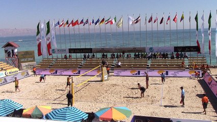 2 RUS vs POL 2-1 Stoyanovskiy/Yarzutkin vs Kadziola/Szalankiewicz (18-21, 21-14, 15-10)