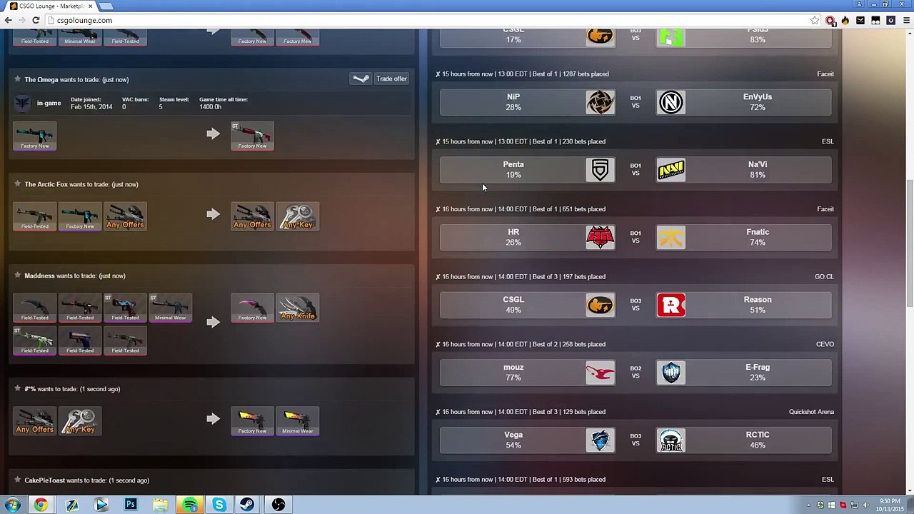 CSGO - 25$ Betting Challenge #10! Fnatic vs Envyus , TSM vs NiP & More! (CSGO Betting Predictions)