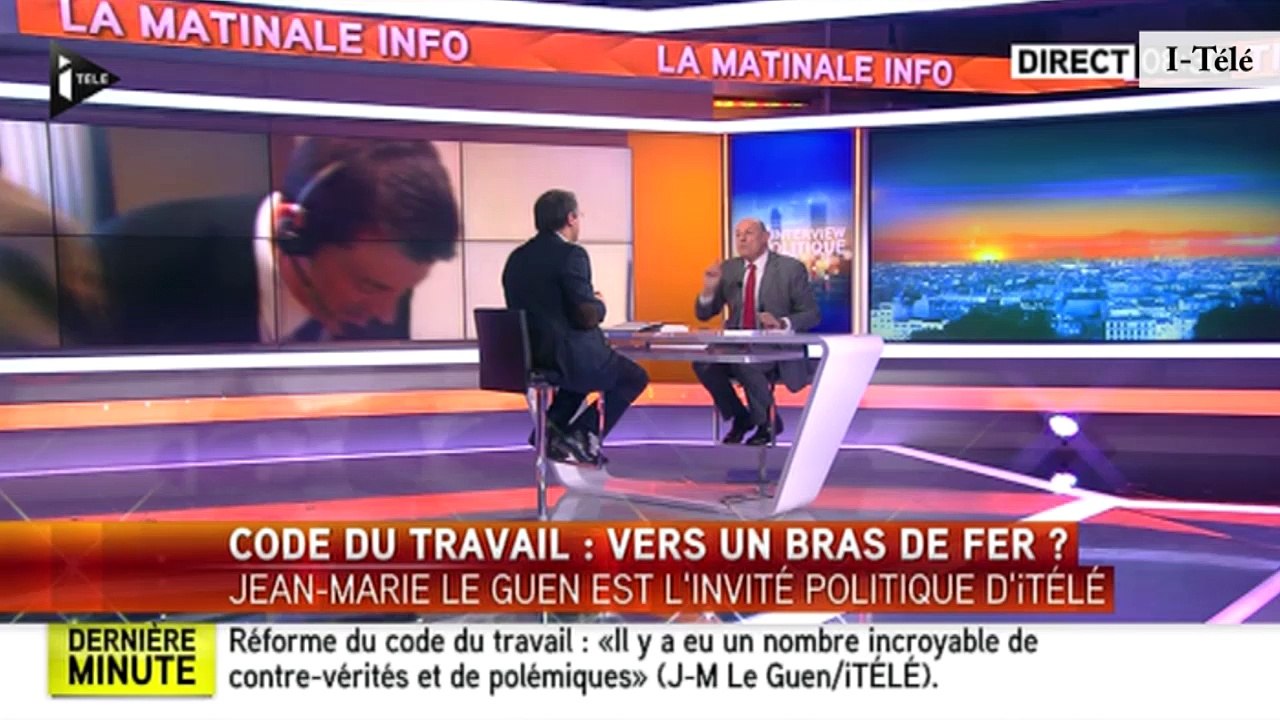 Réforme du travail - Jean-Marie Le Guen : « Nous avons des organisations syndicales qui rentrent dans la discussion »