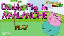 Peppa Pig English Episodes Games - Daddy Pig in Avalanche Papai Pig