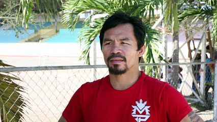 Philippine boxing great Pacquiao on political crusade