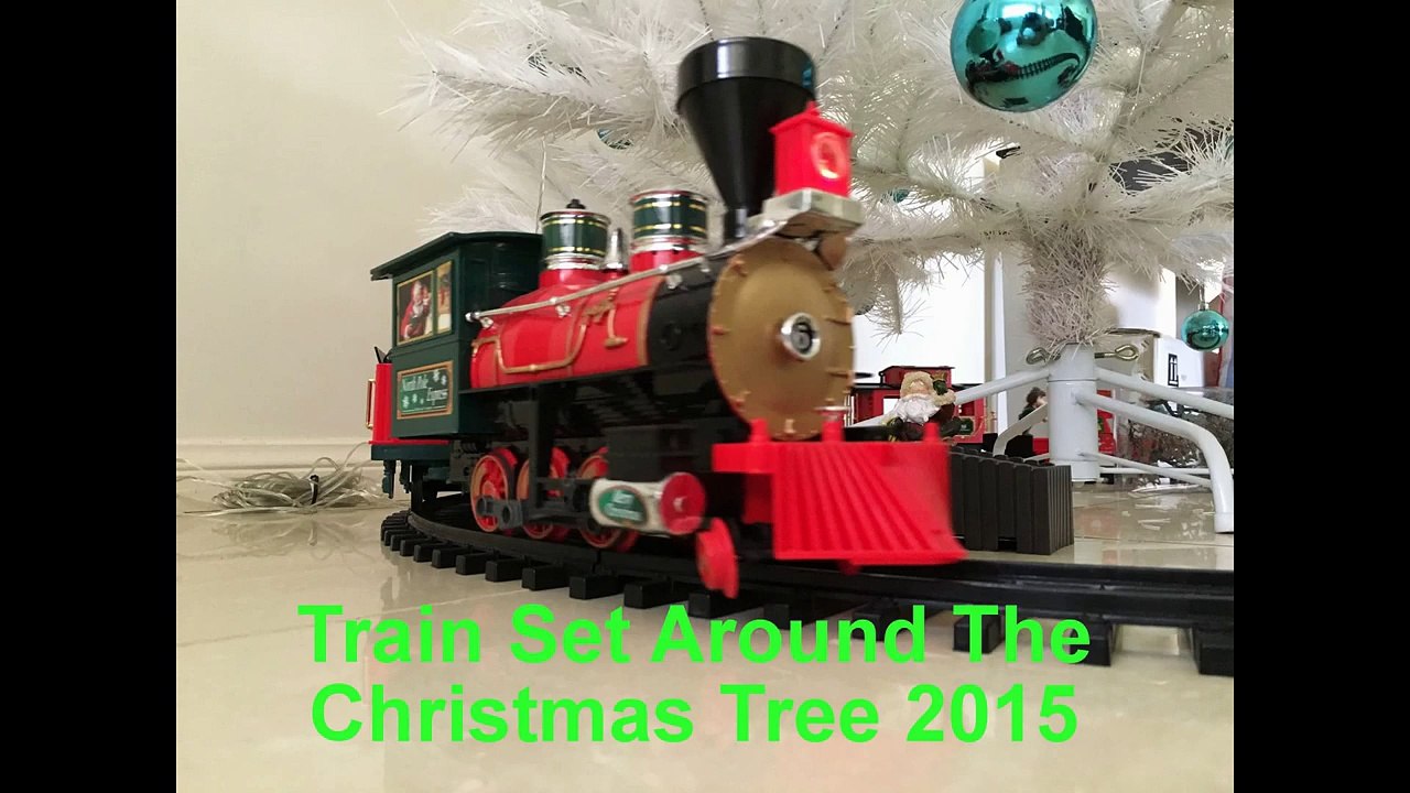 North Pole Express Train Set Around The Christmas Tree 2015