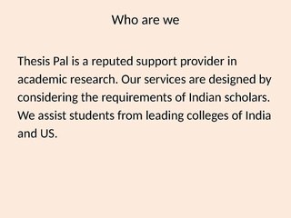 Professional Thesis Writing Service at Affordable Prices