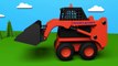 Trucks for children kids toddlers. Construction game: skid loader. Educational cartoon