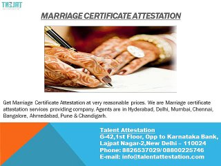 Certificate Attestation in India