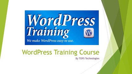 WordPress Training, WordPress Training Institute and Center