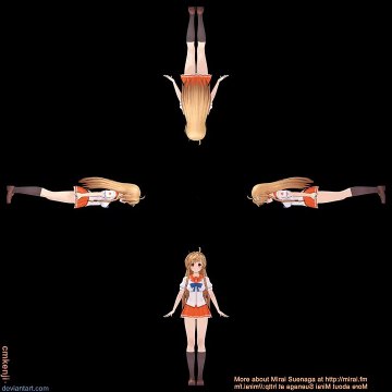 Holographic dancer 1 Pyramid Hologram