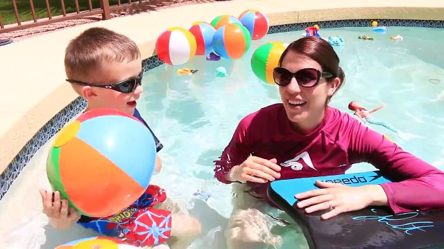 POOL TOYS CHALLENGE!!! Giant Pool filled with Surprise Bath Toys + Ariel Mermaids, TMNT & Cars