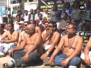 Kanpur: Upper caste community holds ‘semi-nude’ protest demanding reservation
