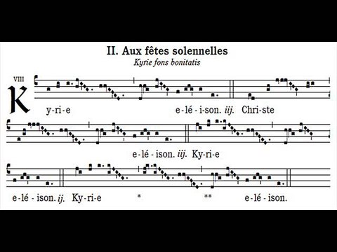 Kyrie missa II, Fons bonitatis
