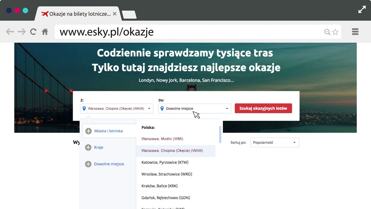 Okazje eSky