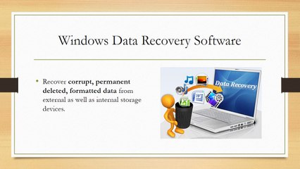 Windows Data Recovery Software to Retrieve Deleted Data