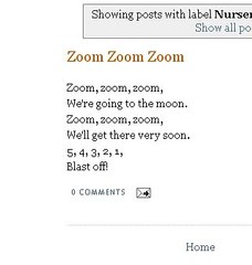 Zoom Zoom Zoom | Nursery Rhymes Songs With Lyrics and Action | Poems For Kids Lyrics