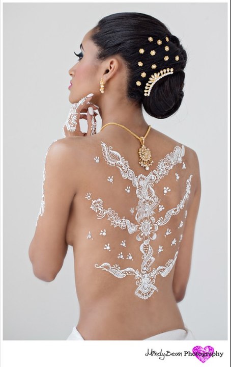 Best Henna tattoo on back Mehendi design in steps _ Рисование хной