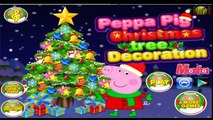 Peppa pig decorates a Christmas tree peppa pig cartoon kids game 2015 Свинка Пеппа украшает елку