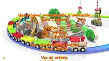 Los animales salvajes para niños Los trenes para niños Dibujos animados en español