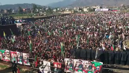 Amazing atmosphere at PTI Kotli Jalsa