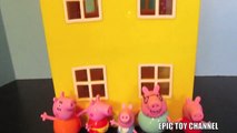 PEPPA PIG Nickelodeon Peppa Pig Toy Video with Peppa Pig and Daddy Pig, Peek n Surprise House