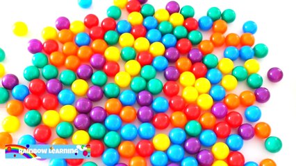 BALL PIT SHOW Learning Colors and Counting Surprise Toys Pez Minions Peppa Pig RainbowLearning