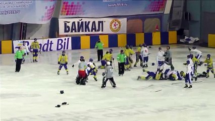 ДРАКА-УКРАИНА-МОНГОЛИЯ.Хоккей с мячом.ЧМ-2016г.матч за 3-место