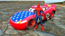 Disney Cars Pixar Spiderman Nursery Rhymes & Lightning McQueen USA (Songs for Children with Action)
