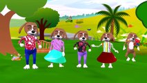 Dog Cartoons Singing Finger Family Children Nursery Rhymes | Dog Finger Family Rhymes