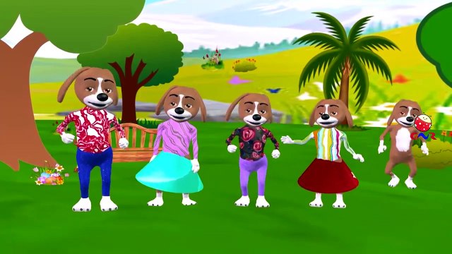 Dog Cartoons Singing Finger Family Children Nursery Rhymes | Dog Finger Family Rhymes