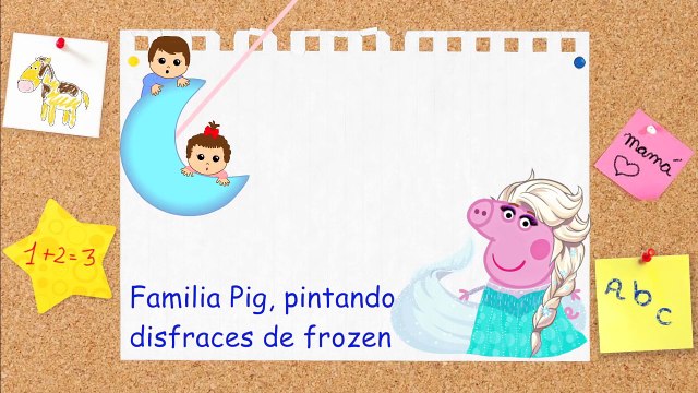 PEPPA PIG SE DISFRAZA DE LOS PERSONAJES DE FROZEN