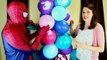 Giant Balloon Pop Challenge Giant Rope Tower Surprise Toys & Disney Princess Balloons DisneyCarToys