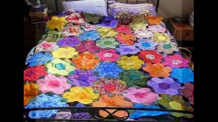 Одеяла из лоскутков ткани