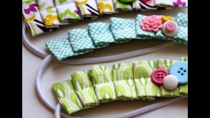 Повязки на голову из лоскутков ткани