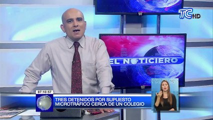 Tres detenidos por supuesto microtráfico cerca de un colegio