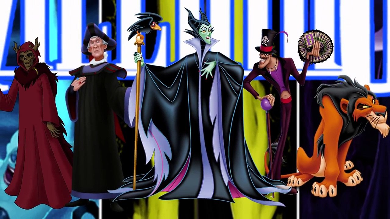 Top 5 Disney Villains 2015 Finger Family | Nursery Rhyme for Children | 4K Video