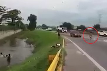 Criança é atropelada ao tentar atravessar a Rodovia Presidente Dutra, em Nova Iguaçu