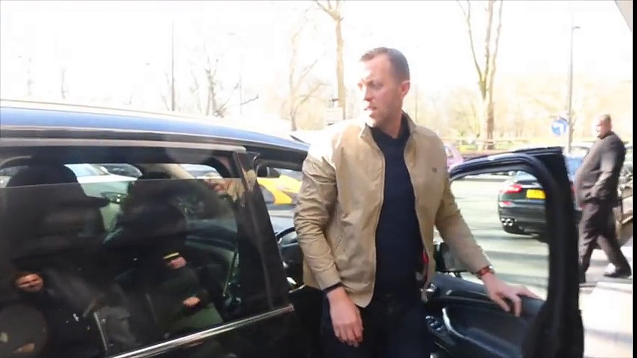 ANTHONY JOSHUA & TEAM JOSHUA ARRIVE FOR IBF WORLD TITLE PRESS CONFERENCE v CHARLES MARTIN